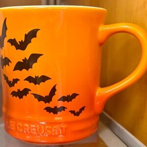 Le Creuset Orange and Black Halloween Mugs (set of 2)
